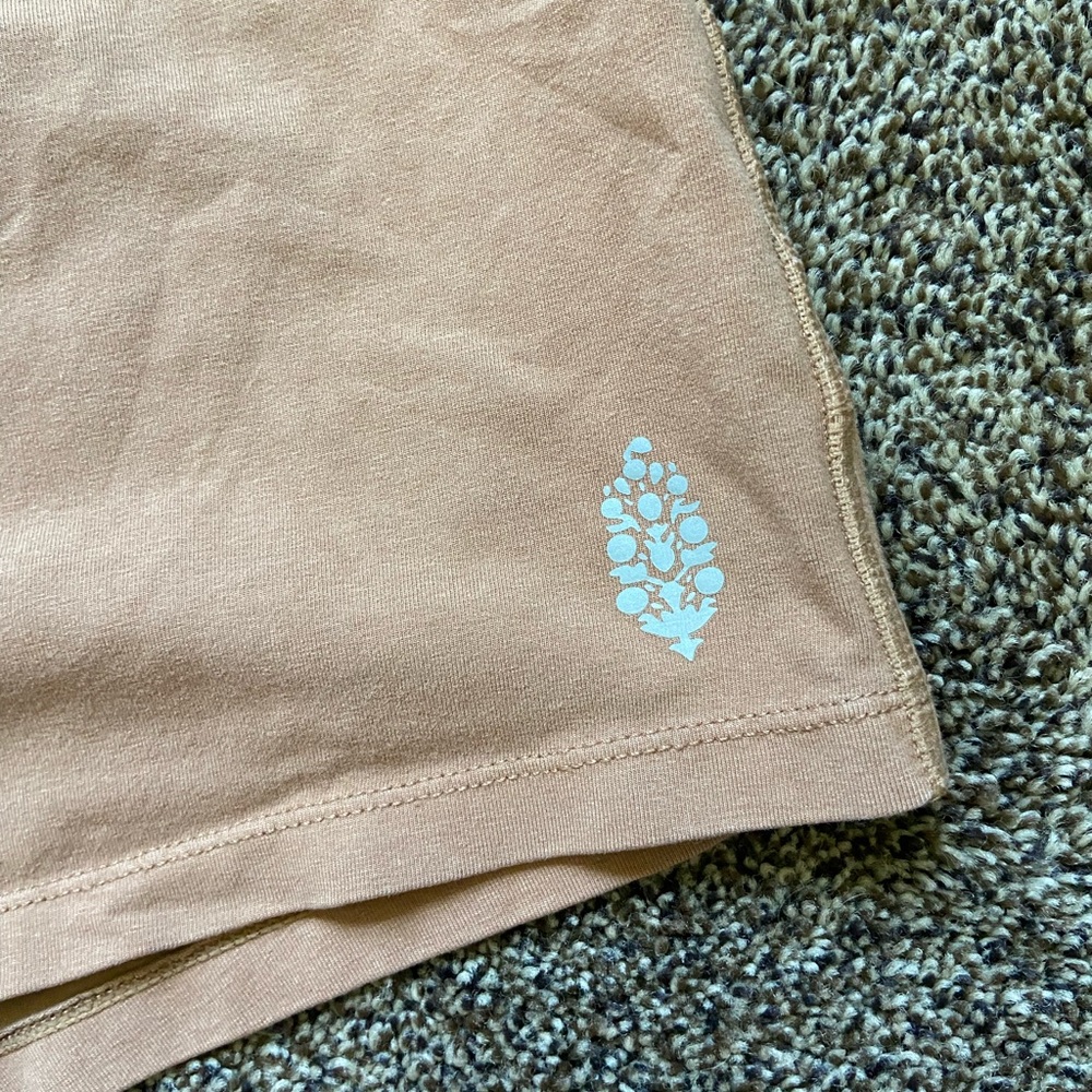 Free People Cotton Short Medium Camel - Picture 3 of 9